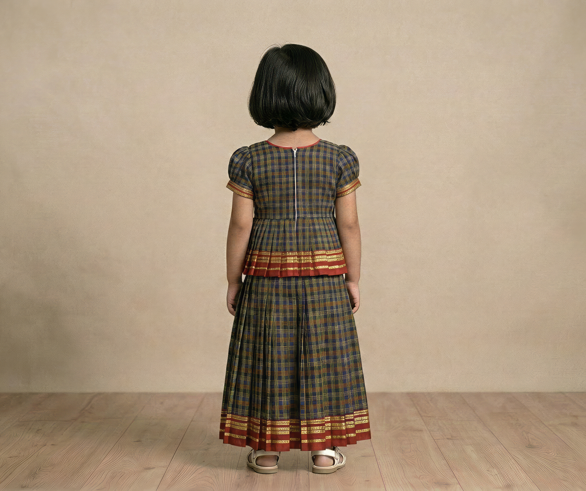 Pure Handloom Ilkal Parkar Polak Set