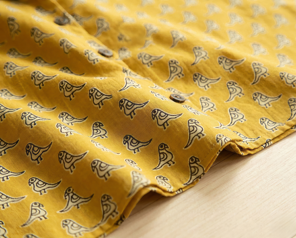 Pure Cotton Quirky Print Shirt & Short Pant Nightsuit