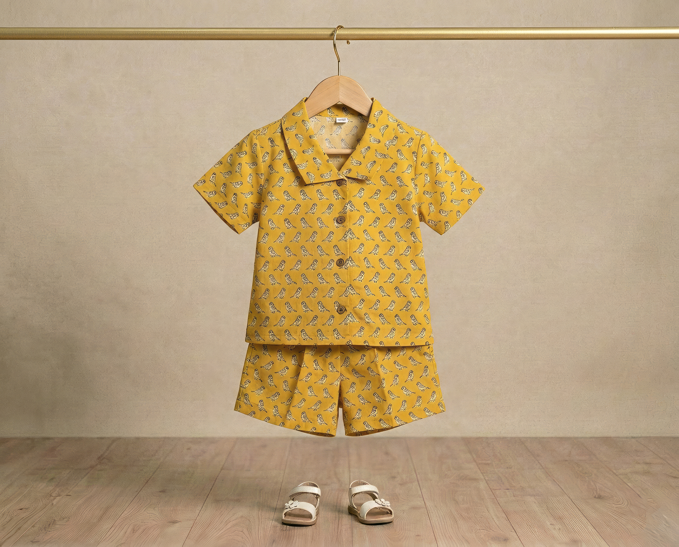Pure Cotton Quirky Print Shirt & Short Pant Nightsuit