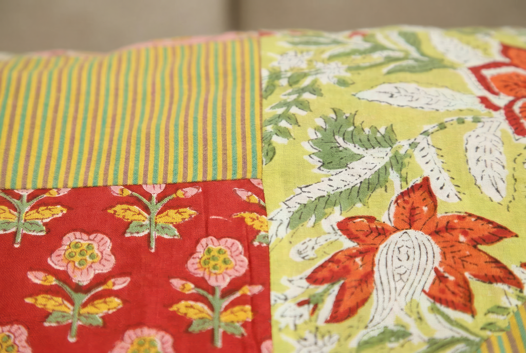 Patchwork Reversible Wrap Around Frock Dress