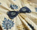 Pure Ajrakh A-Line Frock Dress with Bow
