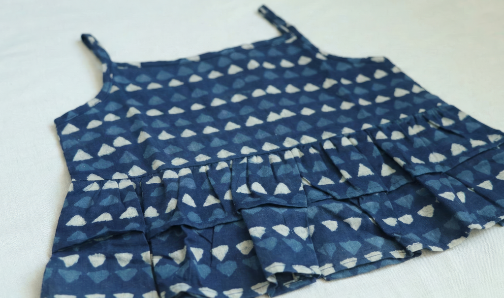 Pure Handblock Indigo Co-ord Set